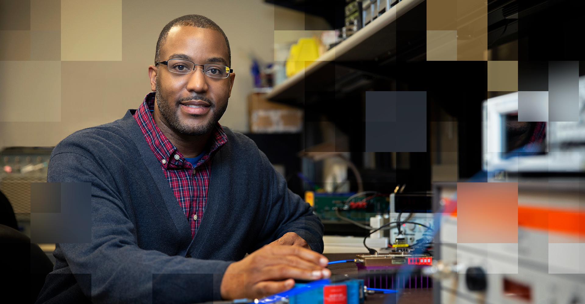 Mike Grady in lab