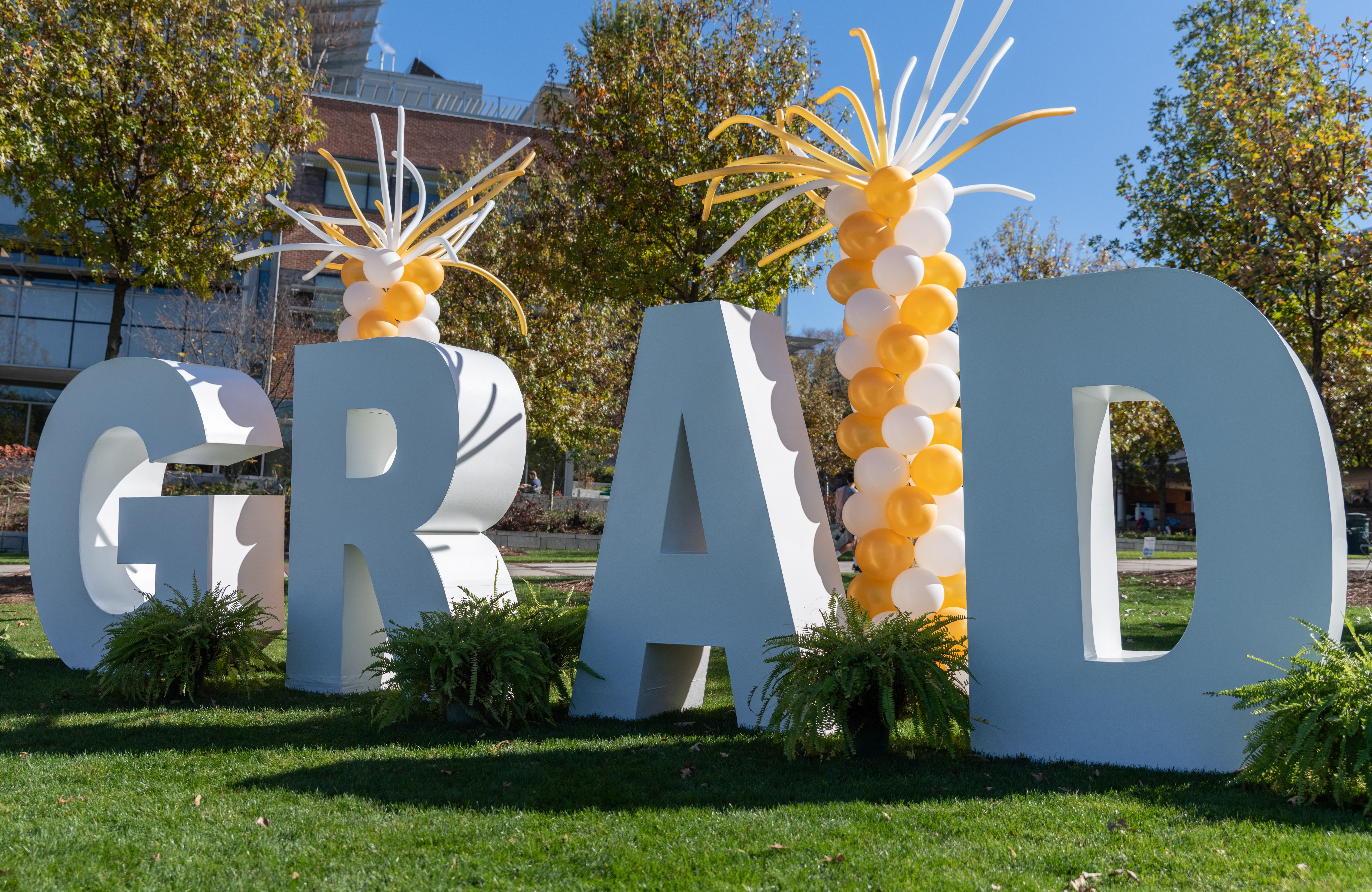 Graduation display on Georgia Tech's campus.