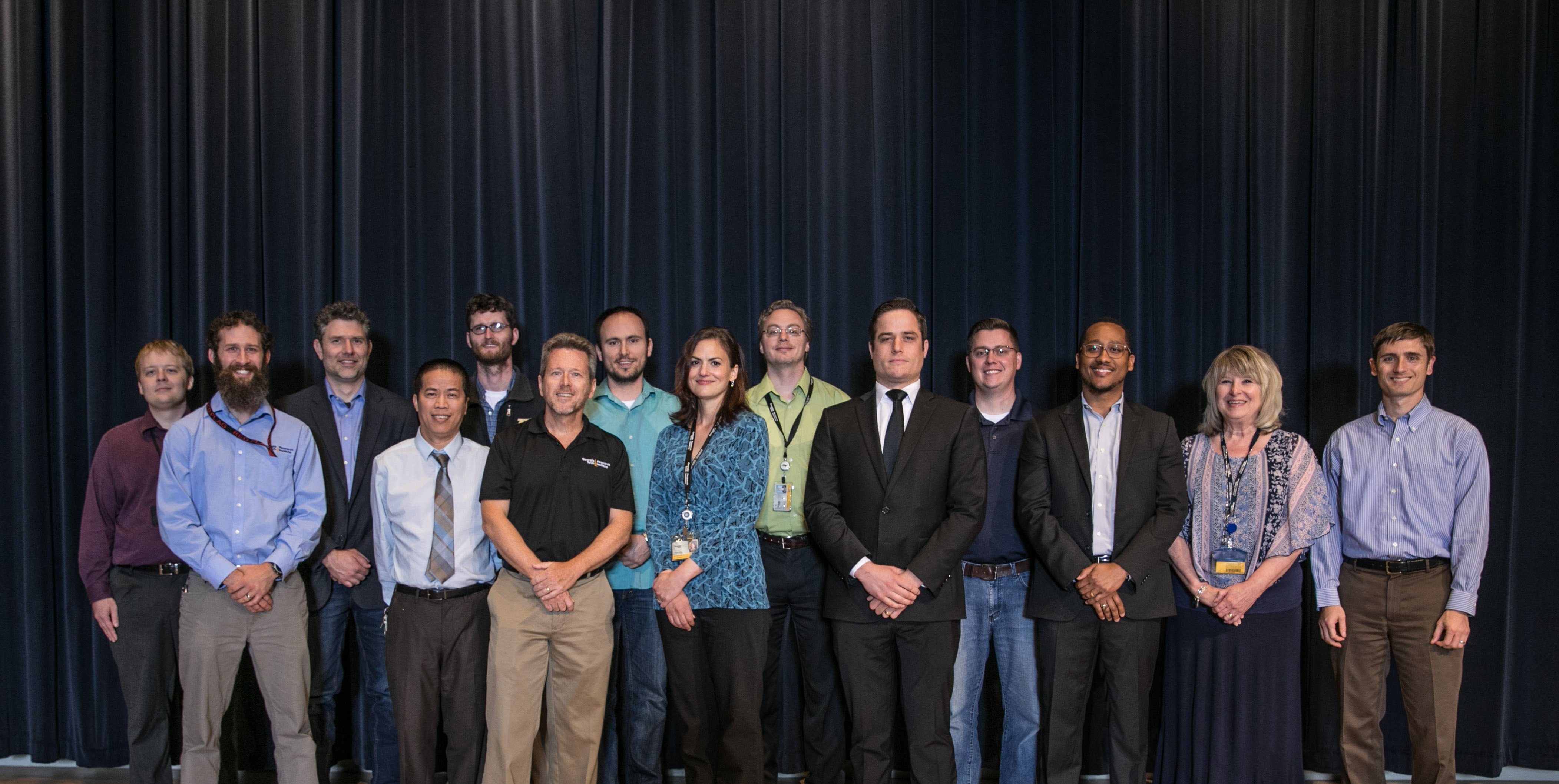 Group of GTRI employees on stage