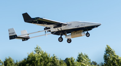 UAV flying in air