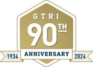 GTRI 90th anniverary logo